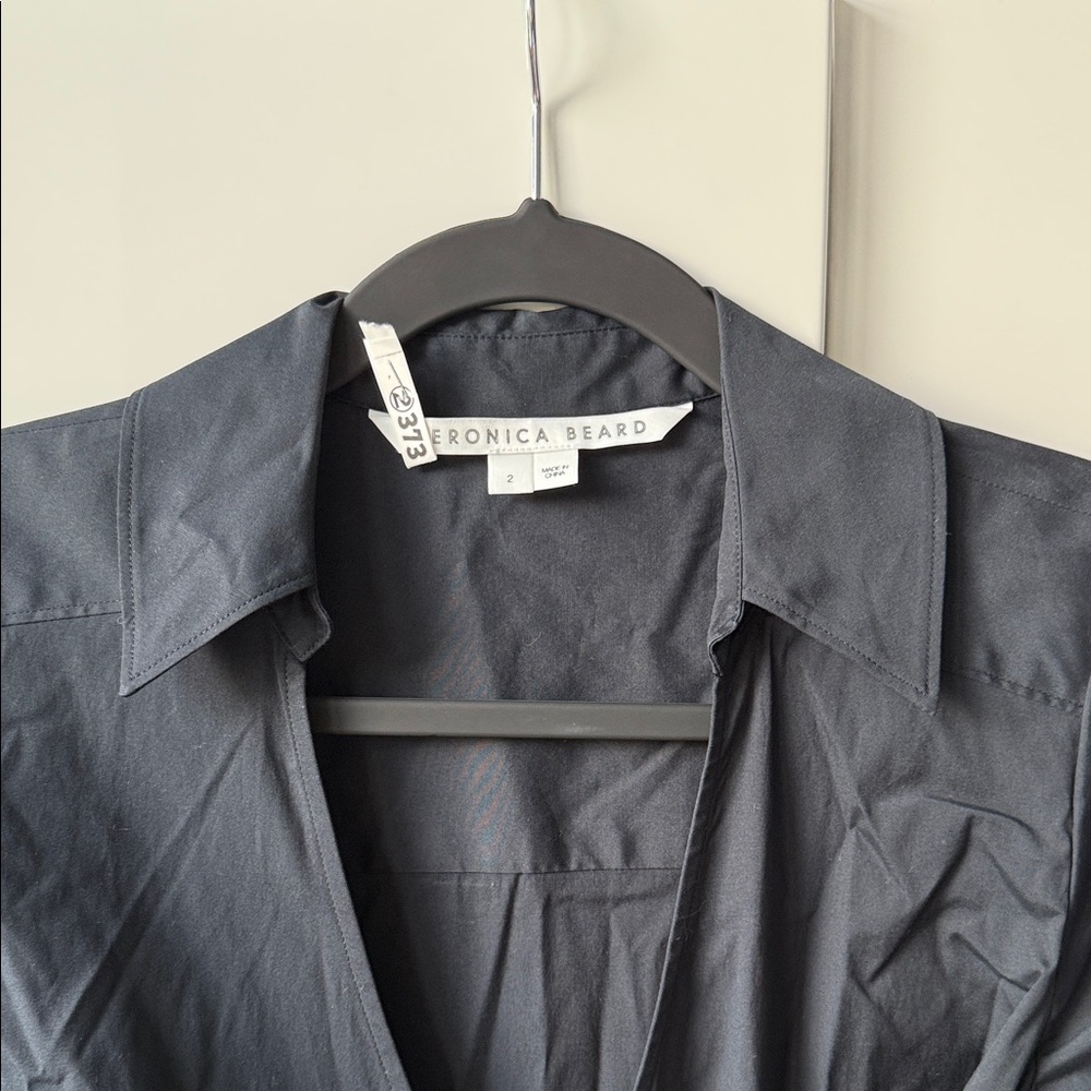Veronica Beard Black Wrap Dress - Picture 4 of 11